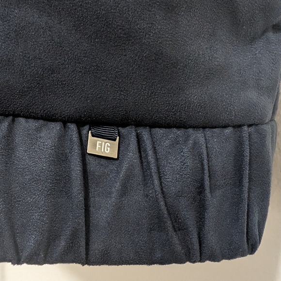 FIG Navy Suede Velvet Feel Vest - Picture 3 of 8